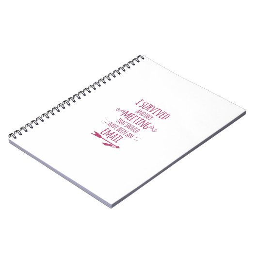 私は別の会合を生き延びました ノートブック (左側)