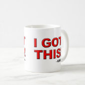 私は制御キリスト教のマグ旅行にこの神をいます得ました コーヒーマグカップ (正面右)