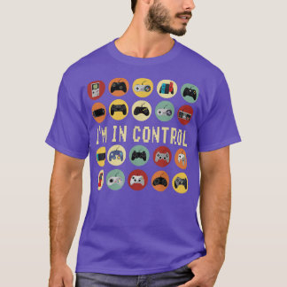 私は制御ビデオゲームのヴィンテージレトロゲーマー Tシャツ