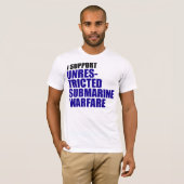 私は制限されていない海底戦いを支えます Tシャツ (正面フル)