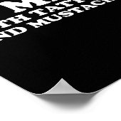 私は刺青と口ひげのある男性が大好きだ ポスター (角)