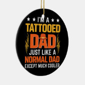 私は刺青パパちょうど通常のパパ刺青 セラミックオーナメント (右)