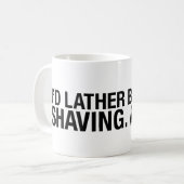 私は剃っていますコーヒー・マグを泡立たせます コーヒーマグカップ (正面左)