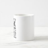 私は前に行わ考えない方が話好い コーヒーマグカップ (中央)
