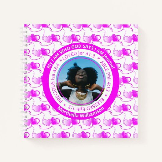 私は前向きChristian Journal ノートブック (正面)