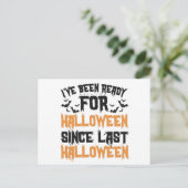 私は前回のハロウィーンからハロウィーンの準備ができている 案内ポストカード (スタンド正面)
