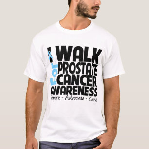 私は前立腺癌の認識度のために歩きます Tシャツ