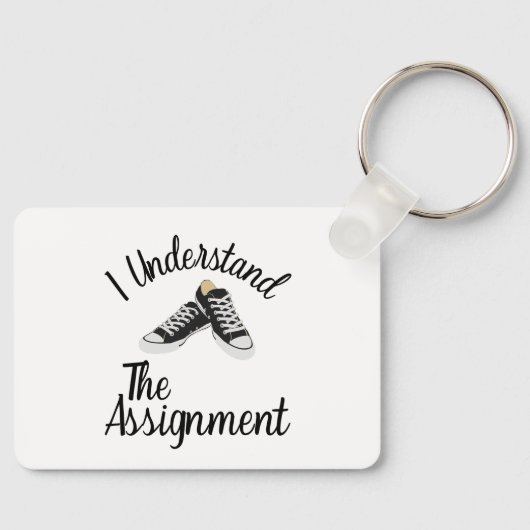 私は割り当て投票ブルーラリーギフトを理解 キーホルダー (正面)