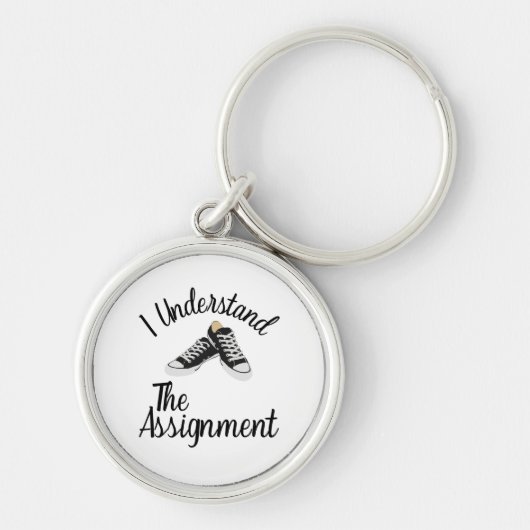 私は割り当て投票ブルーラリーギフトを理解 キーホルダー (正面)