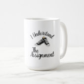 私は割り当て投票ブルーラリーギフトを理解 コーヒーマグカップ (正面右)