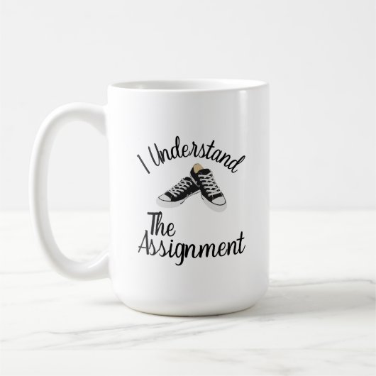 私は割り当て投票ブルーラリーギフトを理解 コーヒーマグカップ (左)