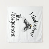 私は割り当て投票ブルーラリーギフトを理解 タペストリー (正面(横))