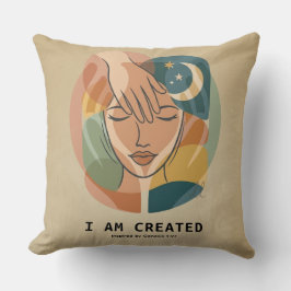 私は創造された - クリエイターの手 クッション