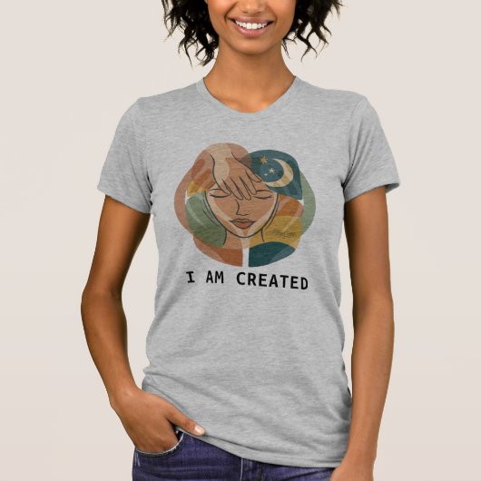 私は創造された - クリエイターの手 Tシャツ (正面)
