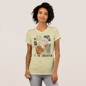 私は創造された - デザインによる Tシャツ (正面フル)