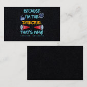 私は劇場演劇のディレクターだからおもしろいプレゼント 名刺 (正面/裏面)