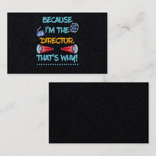 私は劇場演劇のディレクターだからおもしろいプレゼント 名刺 (正面/裏面)