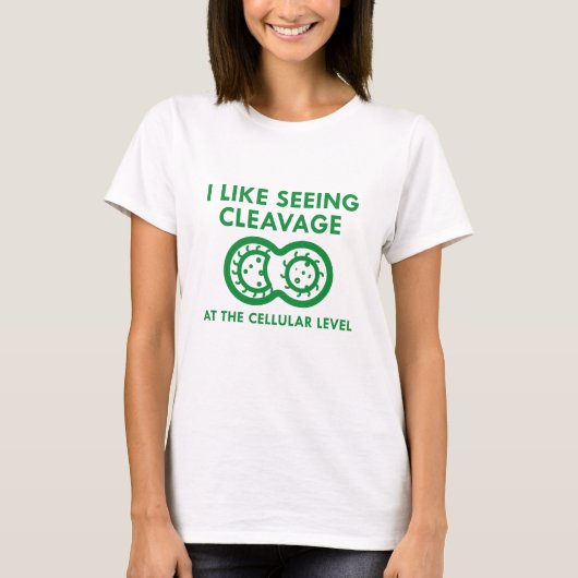 私は劈開を見るのが好きだ Tシャツ (正面)