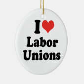 私は労働組合- .PNG --を愛します セラミックオーナメント (右)