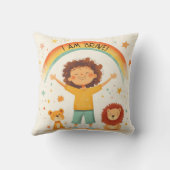 私は勇敢である – 子供たち肯定 クッション (裏面)