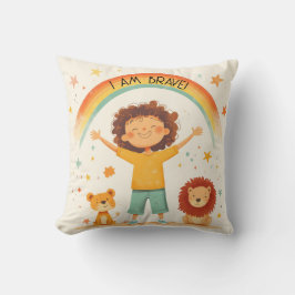 私は勇敢である – 子供たち肯定 クッション