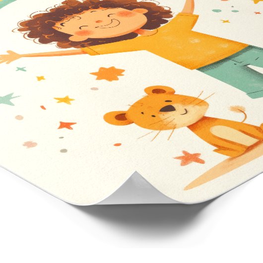 私は勇敢である – 子供たち肯定 ポスター (角)