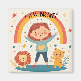 私は勇敢である – 子供たち肯定 マグネット