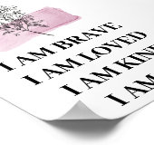 私は勇敢な自己愛前向き肯定ポスター ポスター (角)