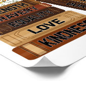 私は勇敢に愛教え平等の強さ親切Fl ポスター (角)