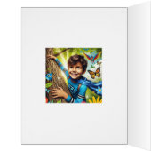 「私は勇気と強さで癌と戦う」カード (内側(左))