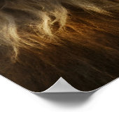 「私は勇気をもって生きる」モチベーション肯定 ポスター (角)