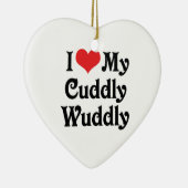 私は勇気を持って愛している セラミックオーナメント (右)