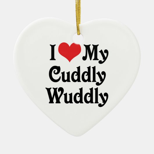 私は勇気を持って愛している セラミックオーナメント (正面)