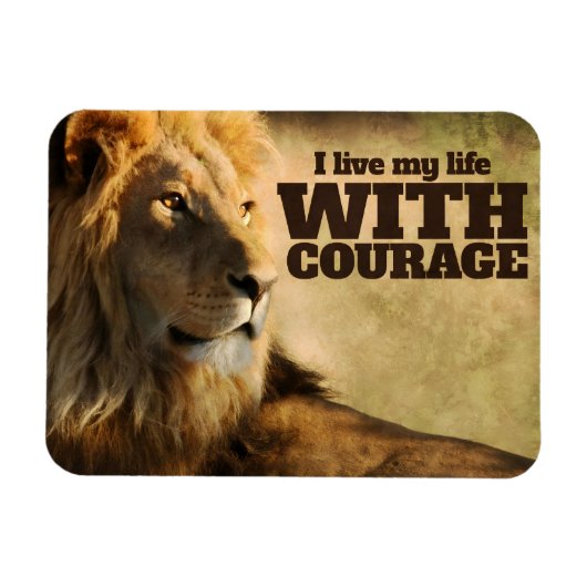 「私は勇気を持って生きる」モチベーション肯定曲 マグネット (横)