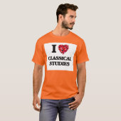 私は勉強を愛クラシカルする Tシャツ (正面フル)