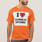 私は勉強を愛クラシカルする Tシャツ (正面)