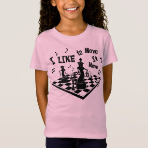 私は動かしますそれをのチェス、女の子のTシャツそれを動かすのを好みま Tシャツ