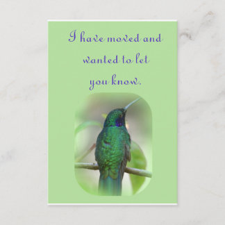 私は動きました 案内状