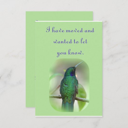 私は動きました 案内状 (正面/裏面)