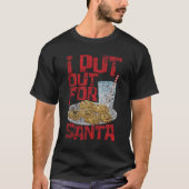 私は動揺してなサンタのおもしろいなクリスマスのために消しました Tシャツ (正面)