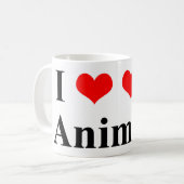 私は動物が大好き! コーヒーマグカップ (正面左)
