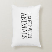 私は動物の枕で寝る アクセントクッション (正面(垂直))