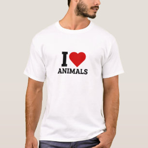 私は動物を愛する – 動物の恋人 Tシャツ