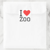 私は動物園が大好きだ スクエアシール (バッグ)