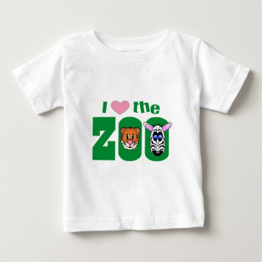 私は動物園が大好き ベビーTシャツ (正面)