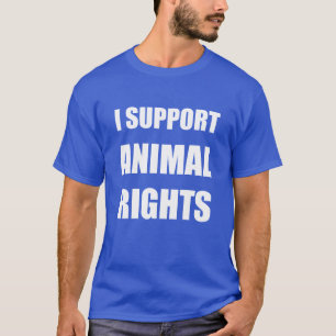 私は動物権のTシャツの動物権を支えます Tシャツ