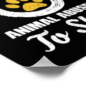 私は動物虐待を眠らせるのを支持する ポスター (角)