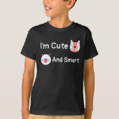 私は動物頭が切れるのTシャツが可愛い Tシャツ (正面)