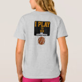私は勝つために遊びます Tシャツ (裏面)