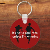 私は勝ランニングつな実在らはではない キーホルダー (正面)